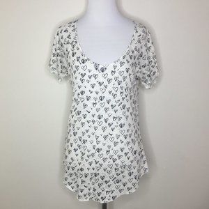 💵Zara W&B Collection Heart Shirt